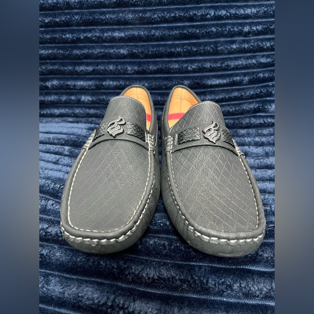ROCAWEAR Moccasin Loafer - Black Leather, Men’s Size 10